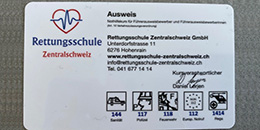 Nothelferkurse Ersatzausweis